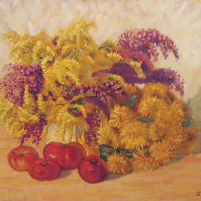 August Pulst "Sügislilled kuldvitsaga"