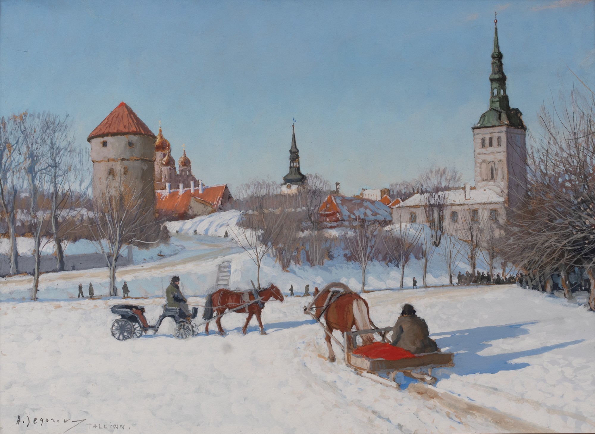 Andrei Jegorov "Winter Landscape of Tallinn"