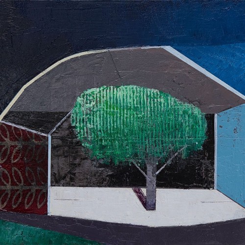 Juss Piho "Tree and Building"