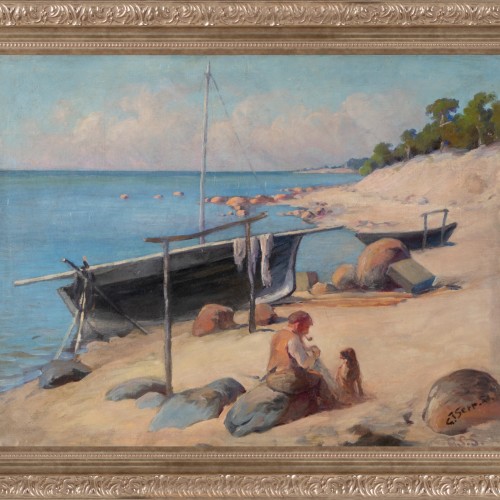 Beach View and Fisherman (17878.8900)