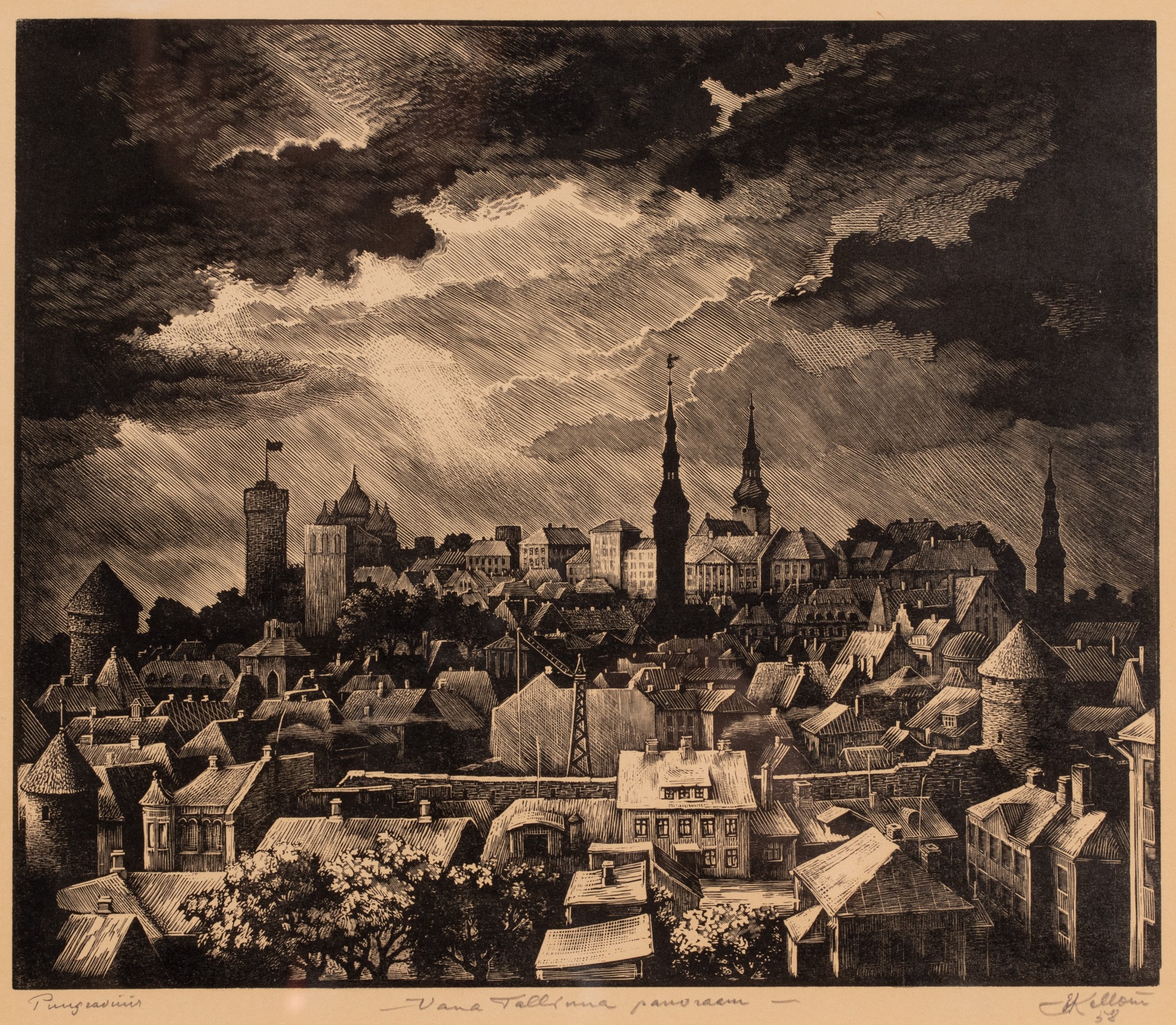 Ernst Kollom "Panorama of Tallinn Old Town"