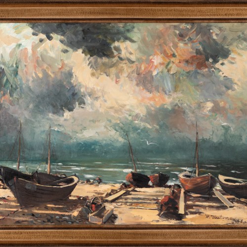 Fishing Boats on the Shore (18140.8931)