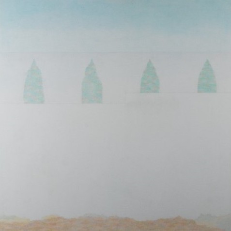 Mare Vint "Fir trees and blue sky"