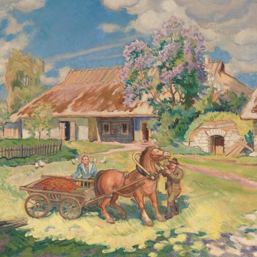 August Jansen "The Yard of Lauri's Farm"