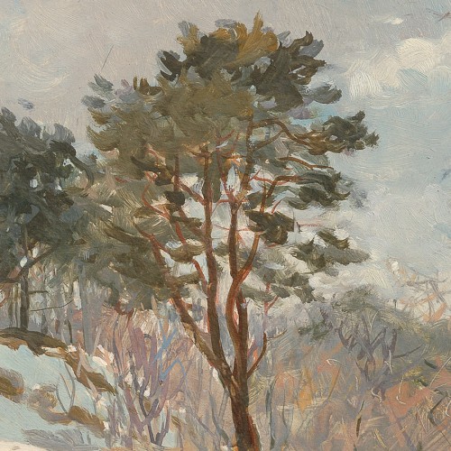 Winter Landscape with Pine Trees (18642.9853)