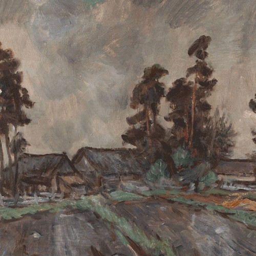 Johannes Võerahansu "A View Of A Farm House"