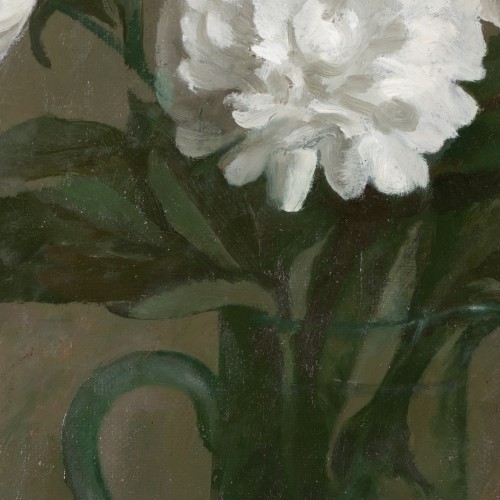 White Peonies in a Blue Vase (19330.12971)