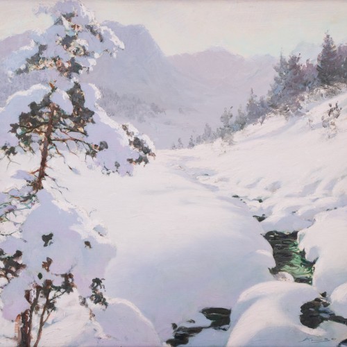August Albo "Winter Landscape"