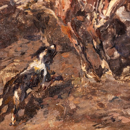 Stseen hobuvankri ja koeraga (19697.16159)