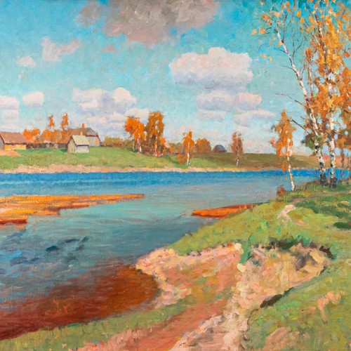 Andrei Jegorov "Autumnal Landscape with a River"