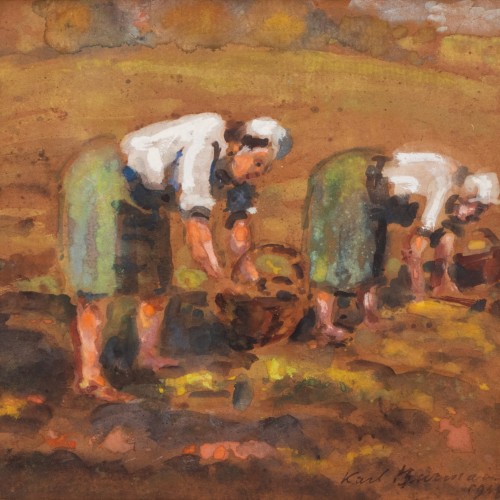 Karl Burman seenior "Harvesting Potatoes"