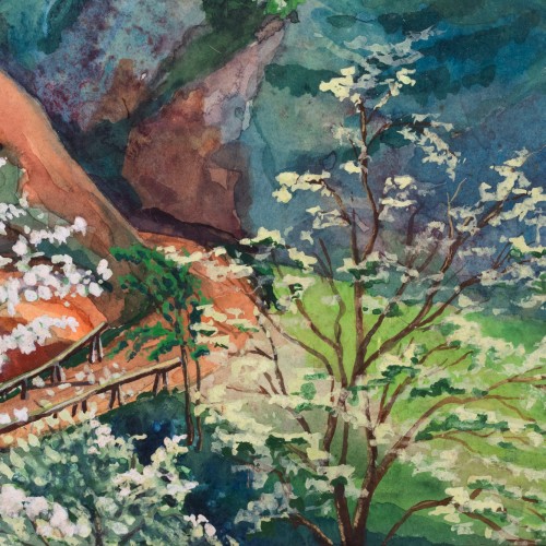 Landscape with Blooming Trees (20431.21495)