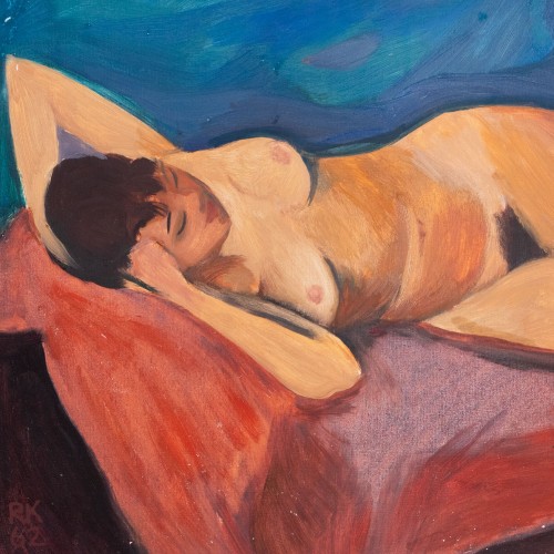 Raivo Korstnik "Reclining Nude and the Moon"
