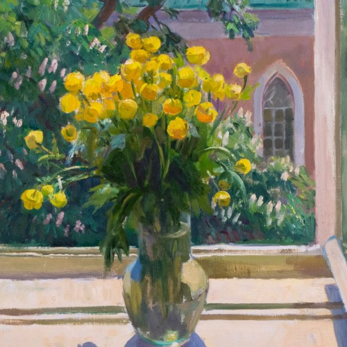Ilmar Kimm "Globe Flowers on a Window"