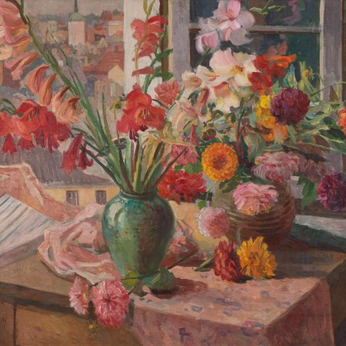Kristjan Teder "Flowers on a Window"