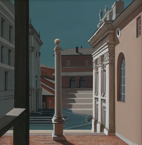 Keskpäev Piazza del Campidoglio kohal