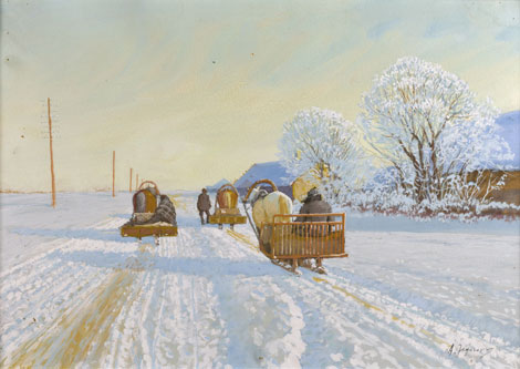 Talvemaastik teelistega