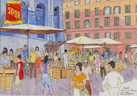 Turg Roomas (Market at Via in Arcione)