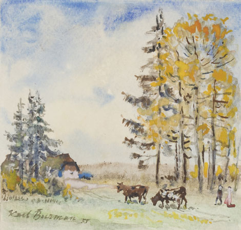 Sügismaastik lehmadega