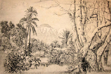 Marrakechi maastik (Vaade Atlase mägedele)