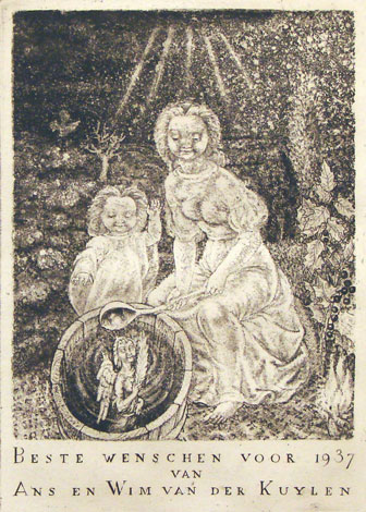 Ans ja Wim van der Kuyleni uusaastakaart