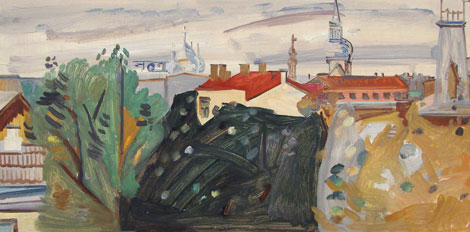 Linnamotiiv (Vaade koduaknast)