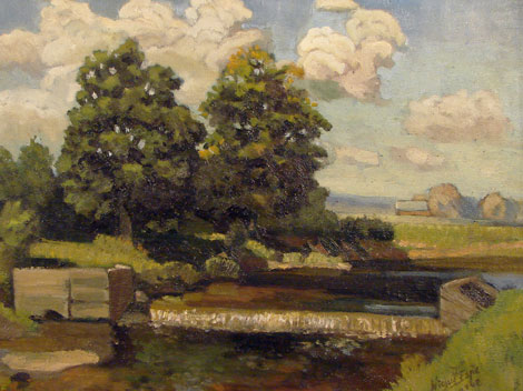 Jõgi vesiveski aseme juures