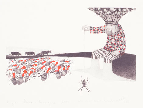 Illustratsioon raamatule "Sada saarelehte, tuhat toomelehte" I