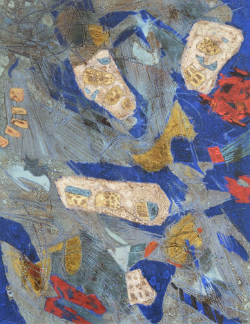 Abstrakstsioon sinisega