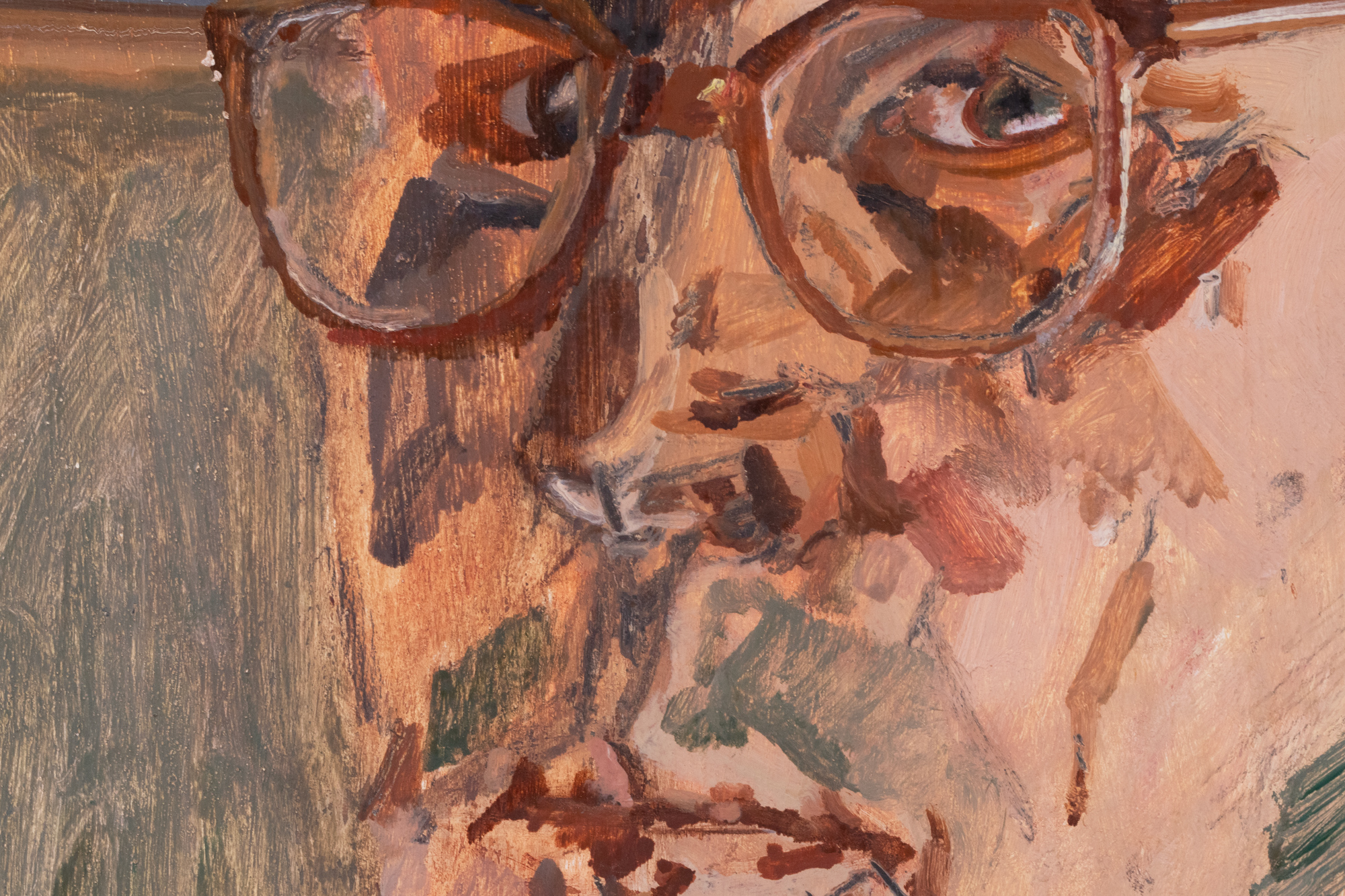 Autoportree salli ja baretiga