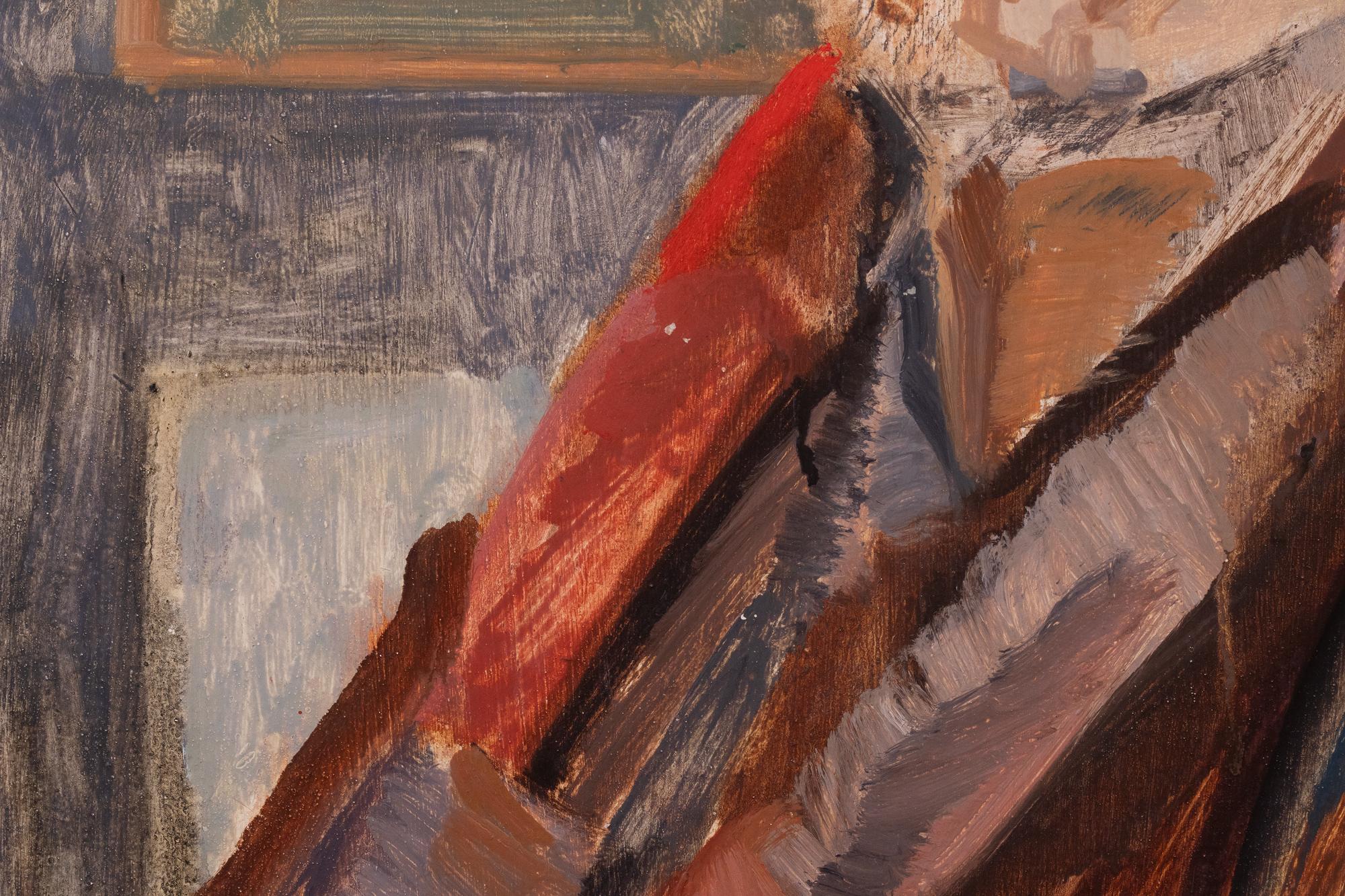 Autoportree salli ja baretiga