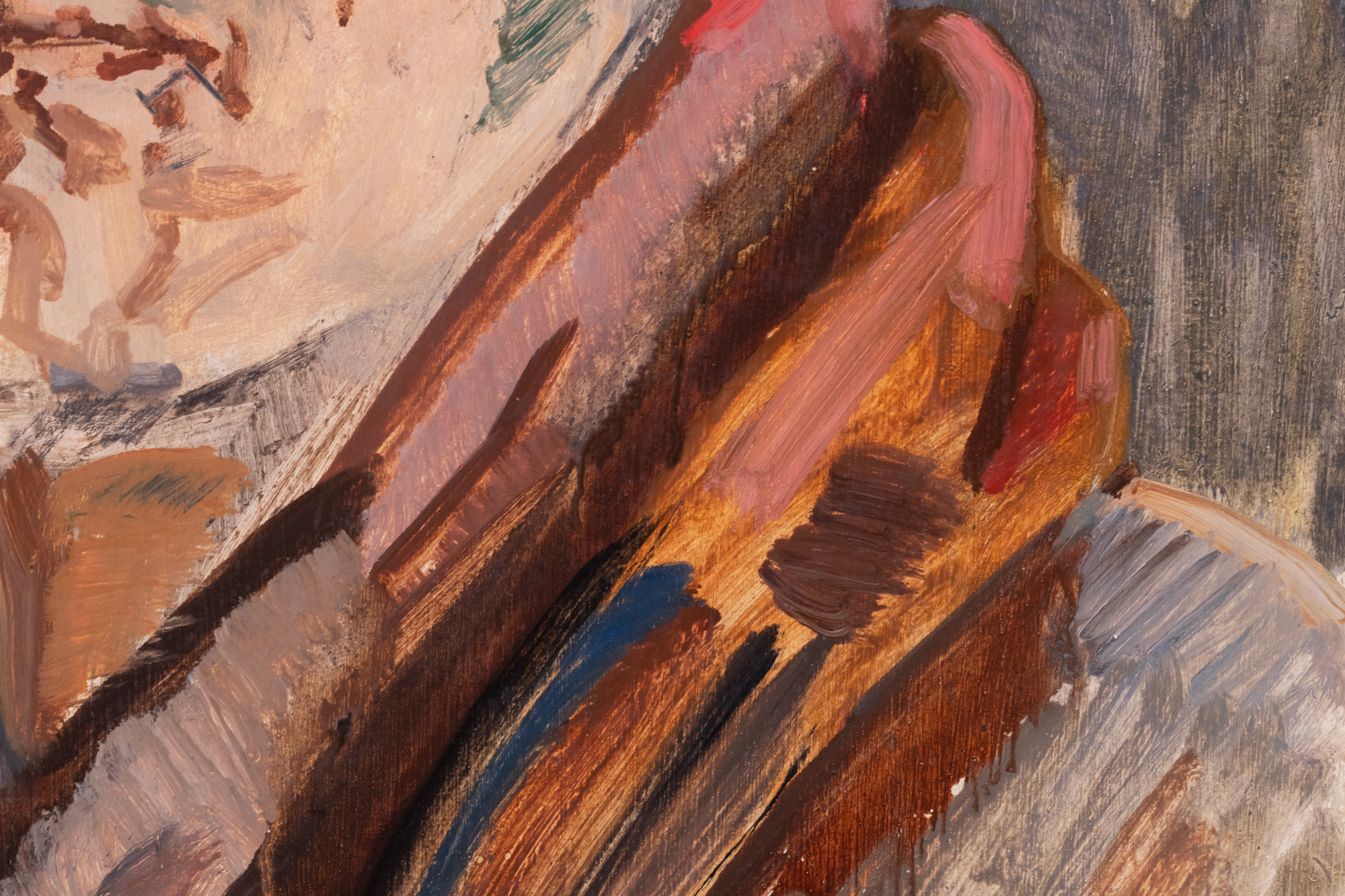 Autoportree salli ja baretiga