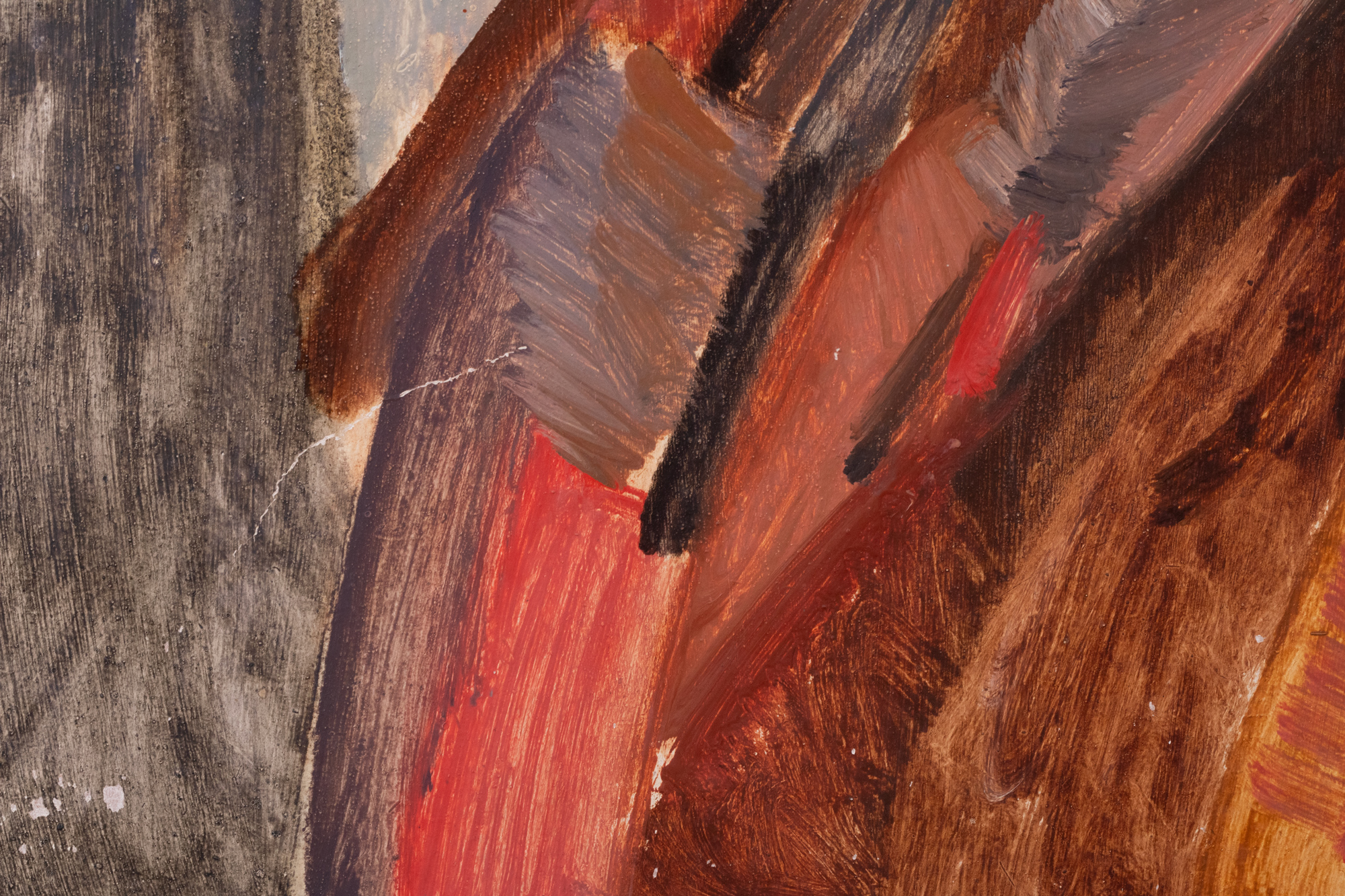 Autoportree salli ja baretiga