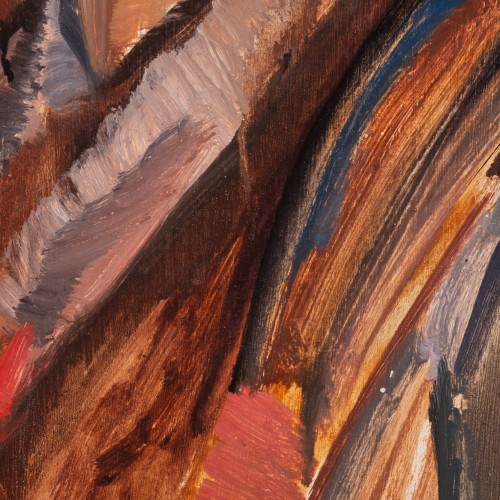 Autoportree salli ja baretiga