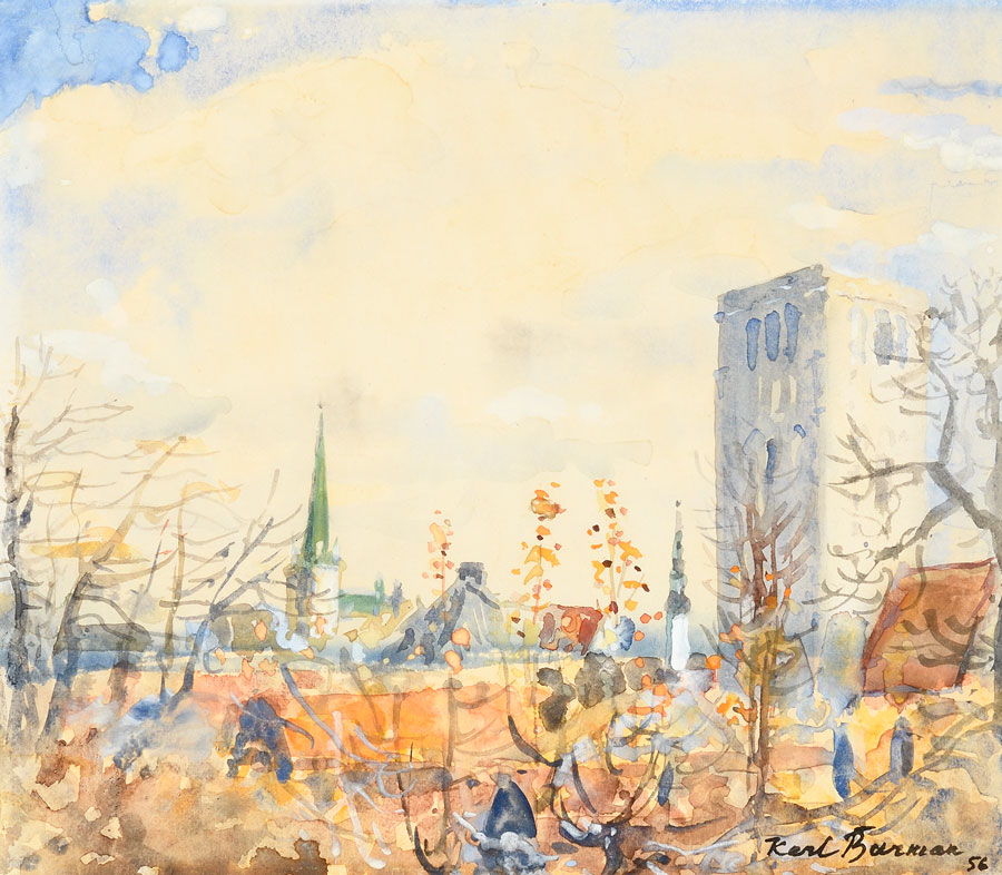 Sügisene vaade Taani kuninga aiast Nigulistega