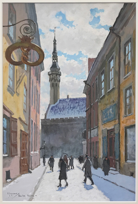 Vaade Tallinna Raekojale Mündi tänavalt