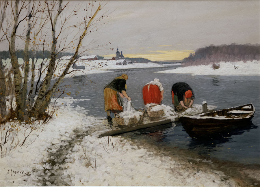 Naised pesu pesemas. 1920-30ndad