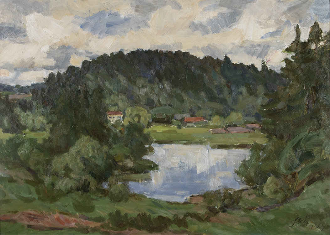 Lõuna-Eesti maastik järvega