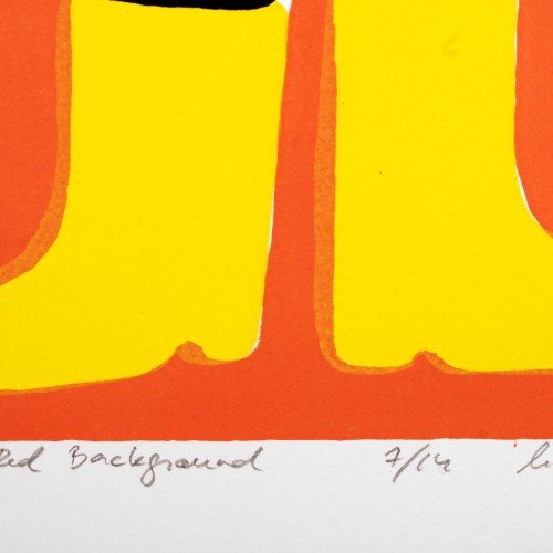Yellow Rubberboots-Man on a Red Background, 7/14