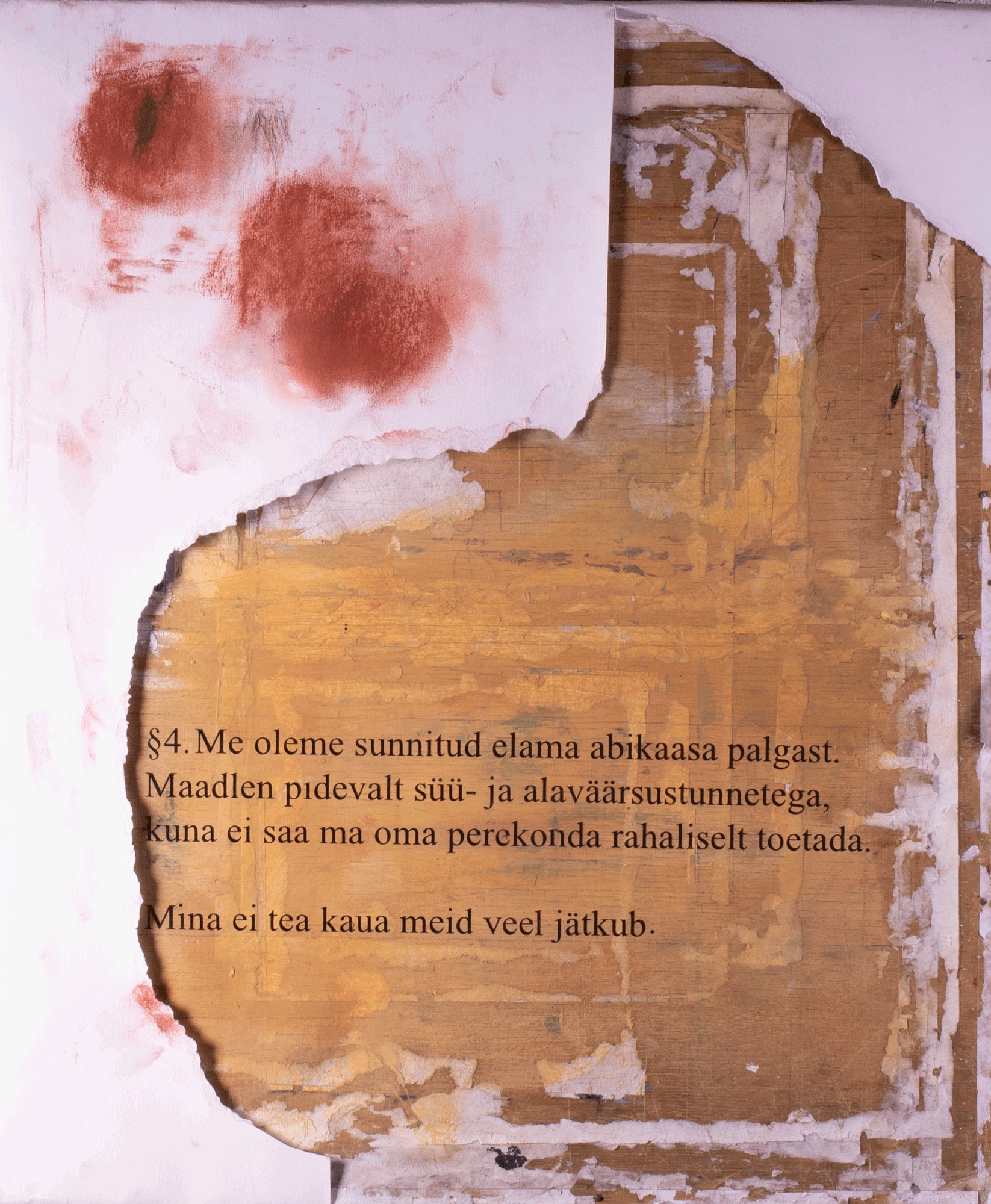 § 4 (Me oleme sunnitud elama abikaasa palgast)