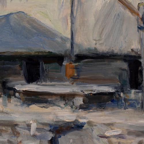 Talvine maastik vana taluga