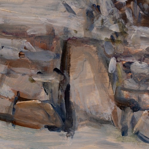 Talvine maastik vana taluga