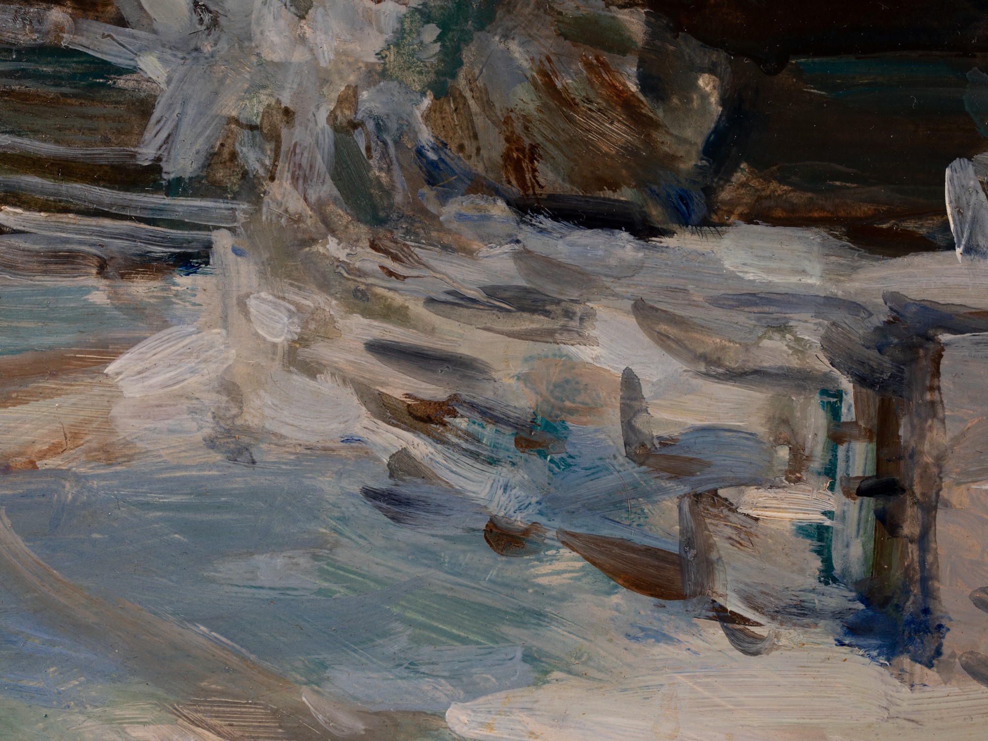 Talvine maastik vana taluga