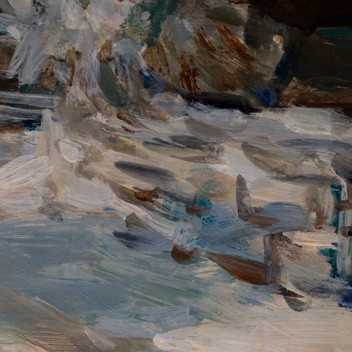 Talvine maastik vana taluga