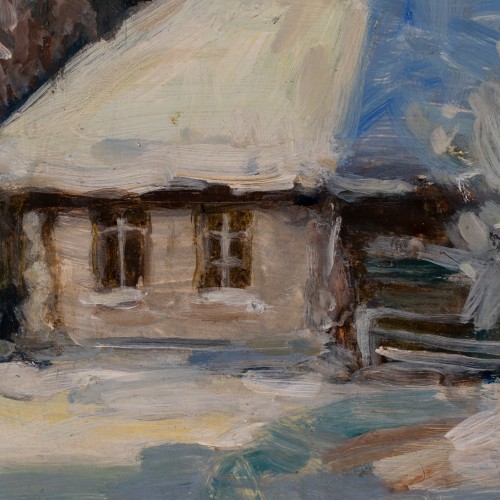 Talvine maastik vana taluga