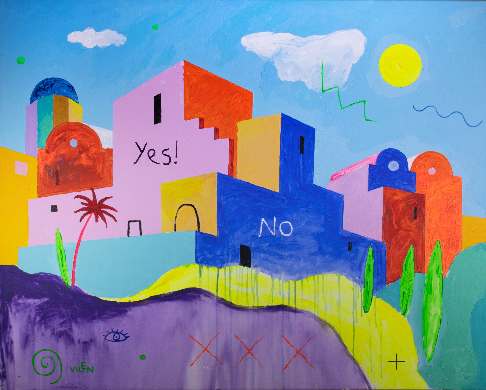 Jumalik valgus Santorini kohal