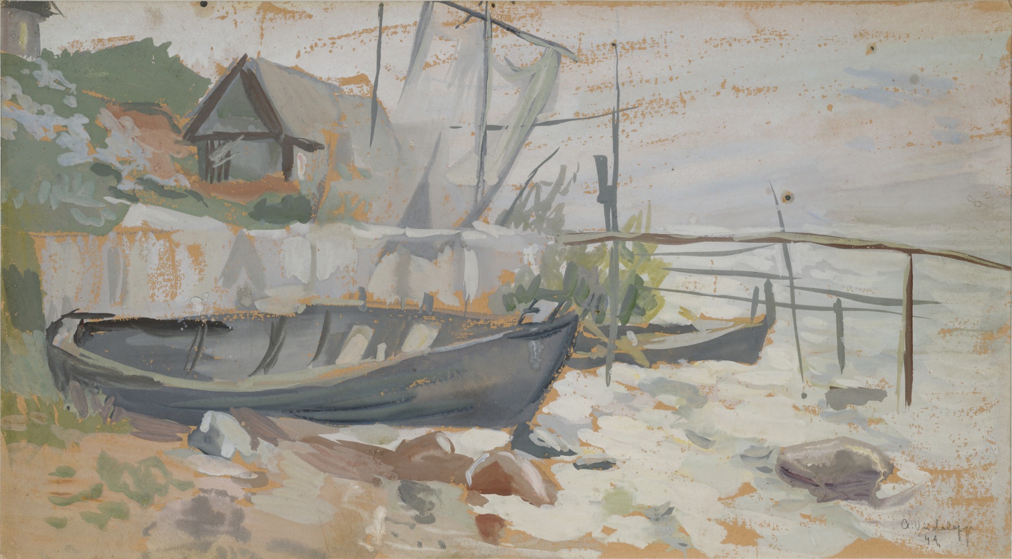 Fishing Boats on the Shore