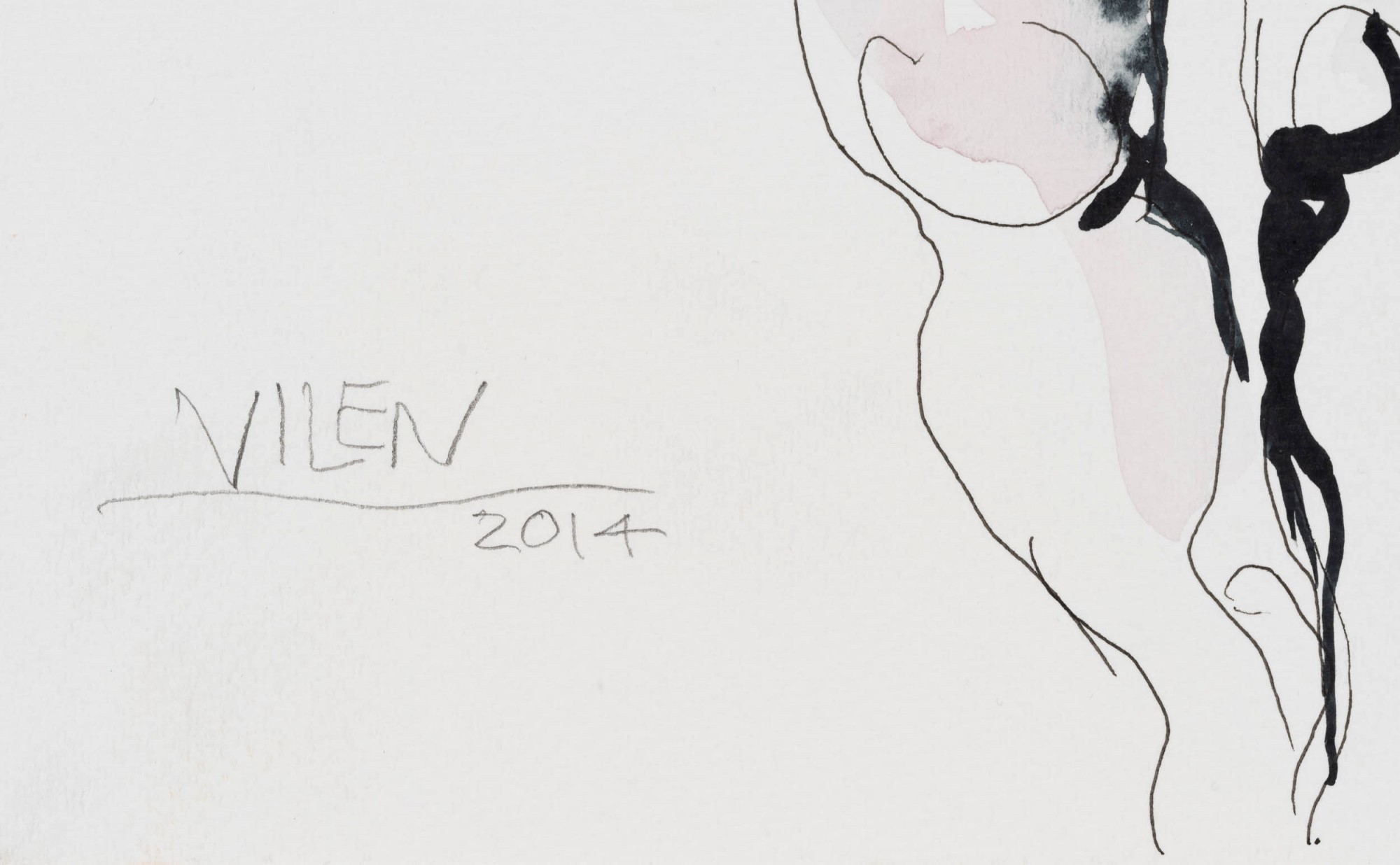 Roheliste juustega akt