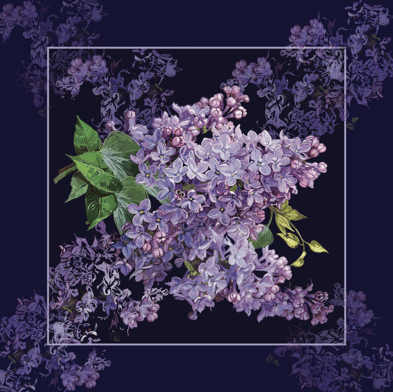 Lilacs siidisall