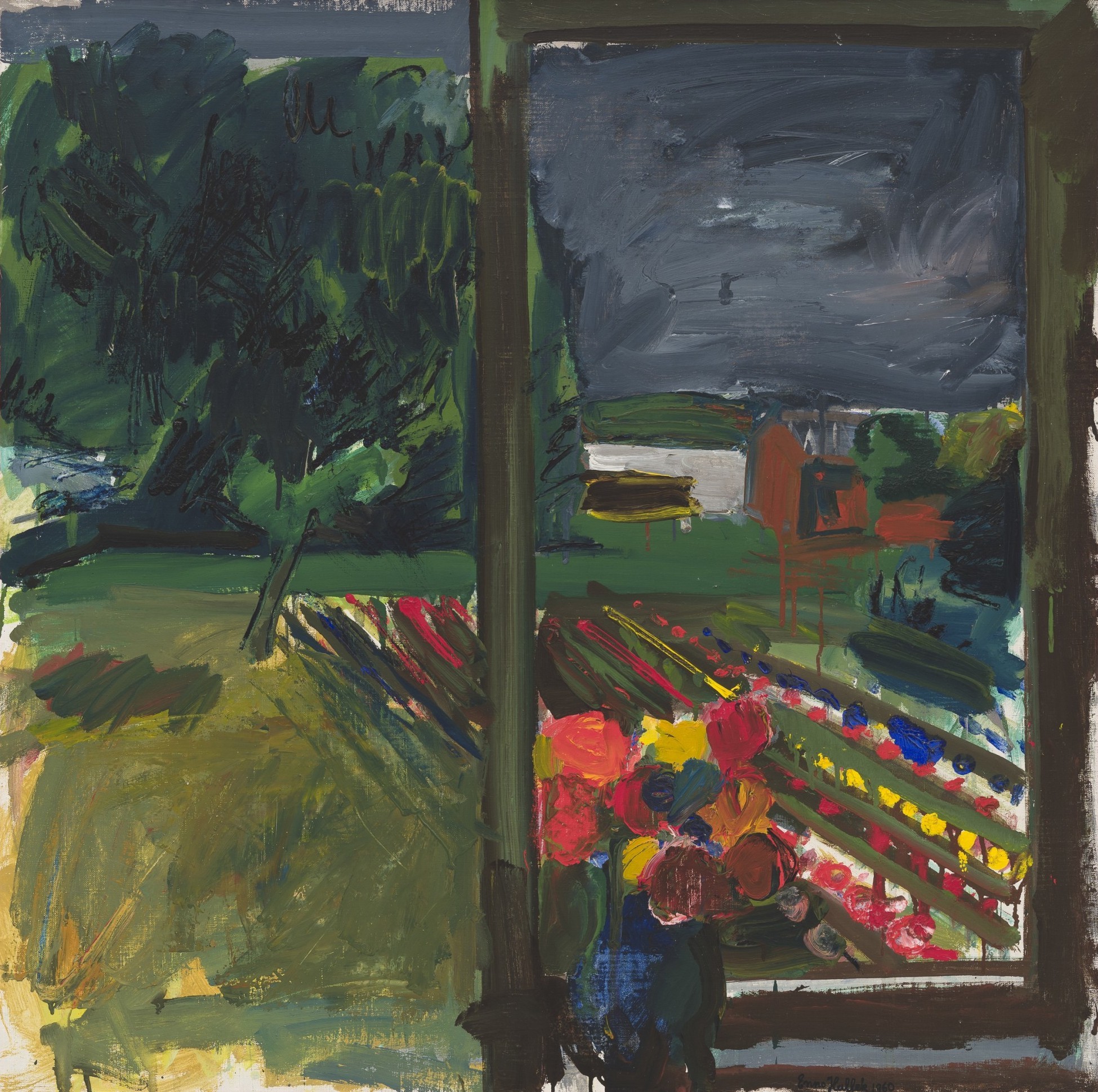 Põlluvaade äikeselise ilmaga